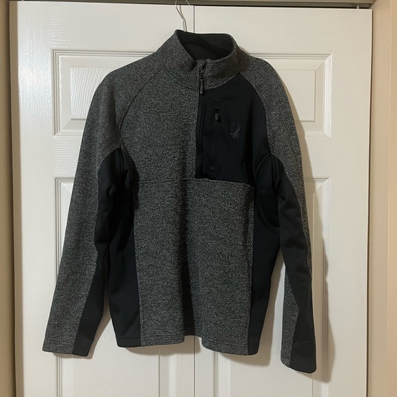 Spyder Black and Gray Pullover - Picture 1 of 3
